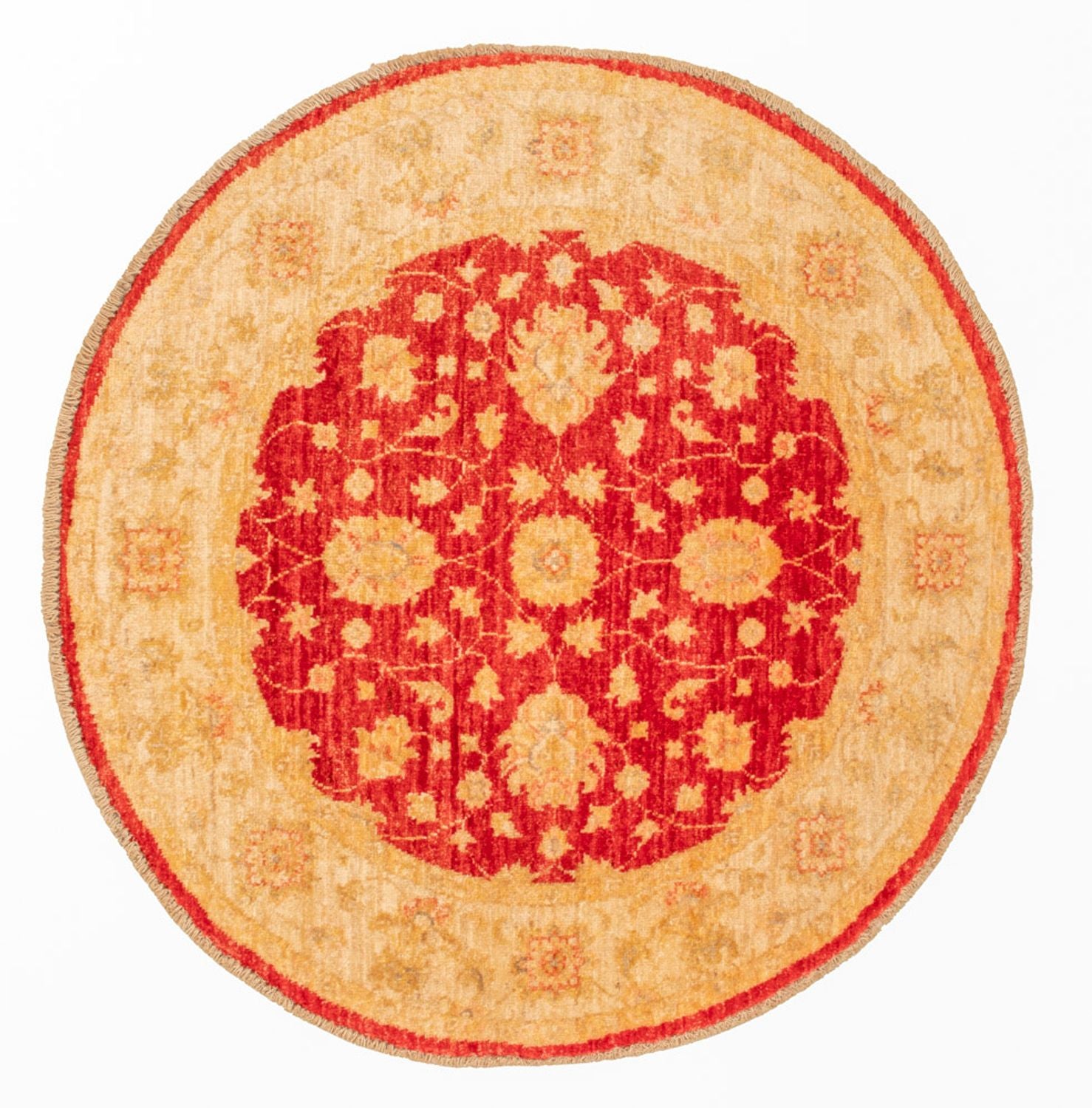 Tappeto Ziegler rotondo  - 96 x 99 cm - rosso