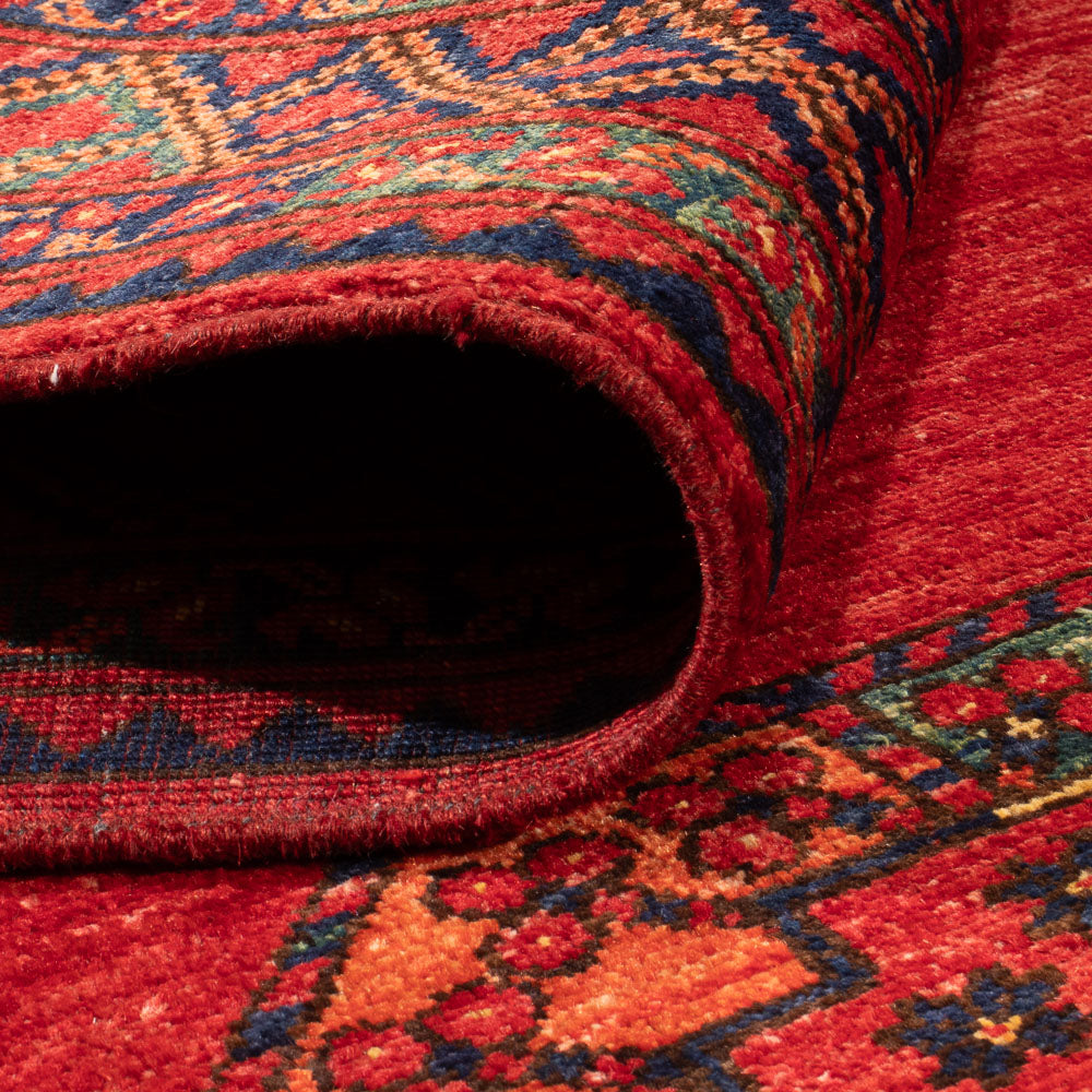 Tappeto afgano - Kunduz - 205 x 158 cm - rosso