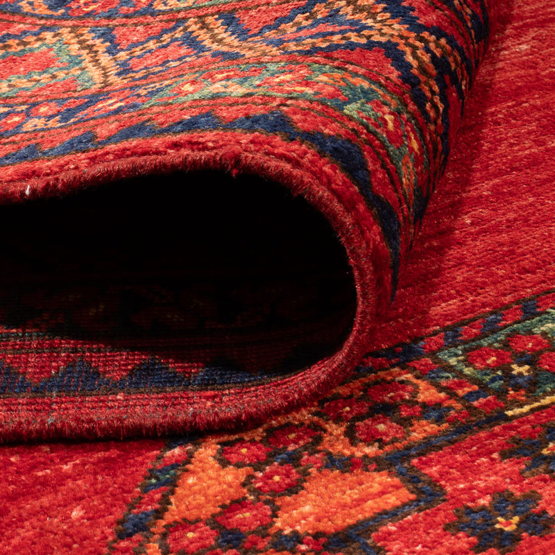 Tappeto afgano - Kunduz - 205 x 158 cm - rosso