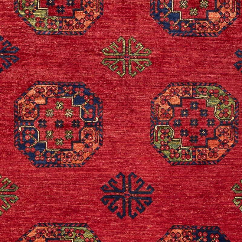 Tappeto afgano - Kunduz - 197 x 154 cm - rosso