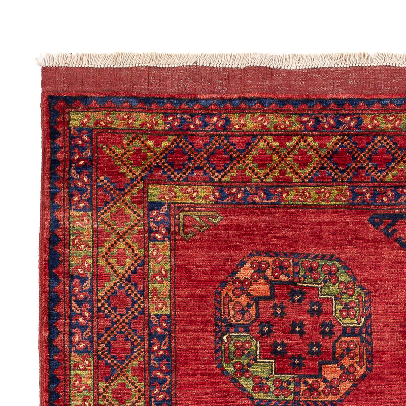 Tappeto afgano - Kunduz - 197 x 154 cm - rosso