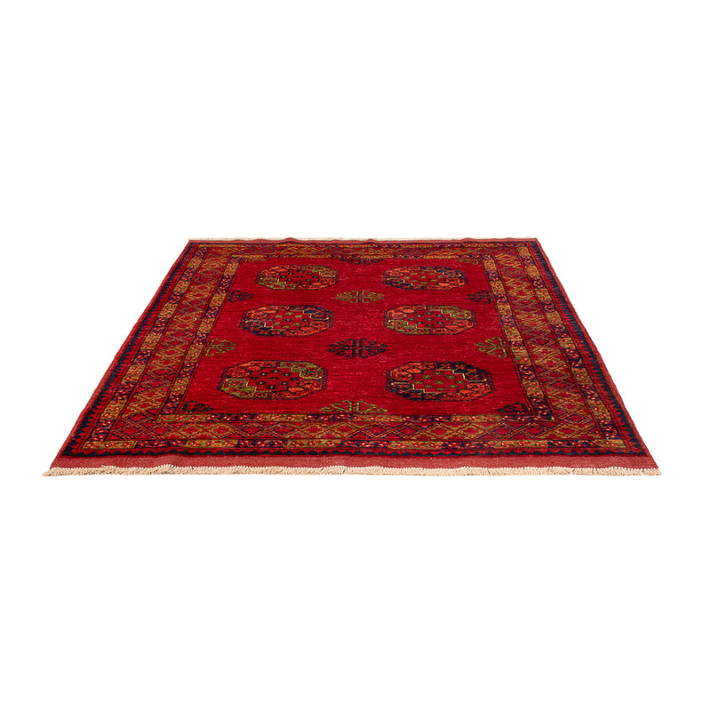 Tappeto afgano - Kunduz - 197 x 154 cm - rosso