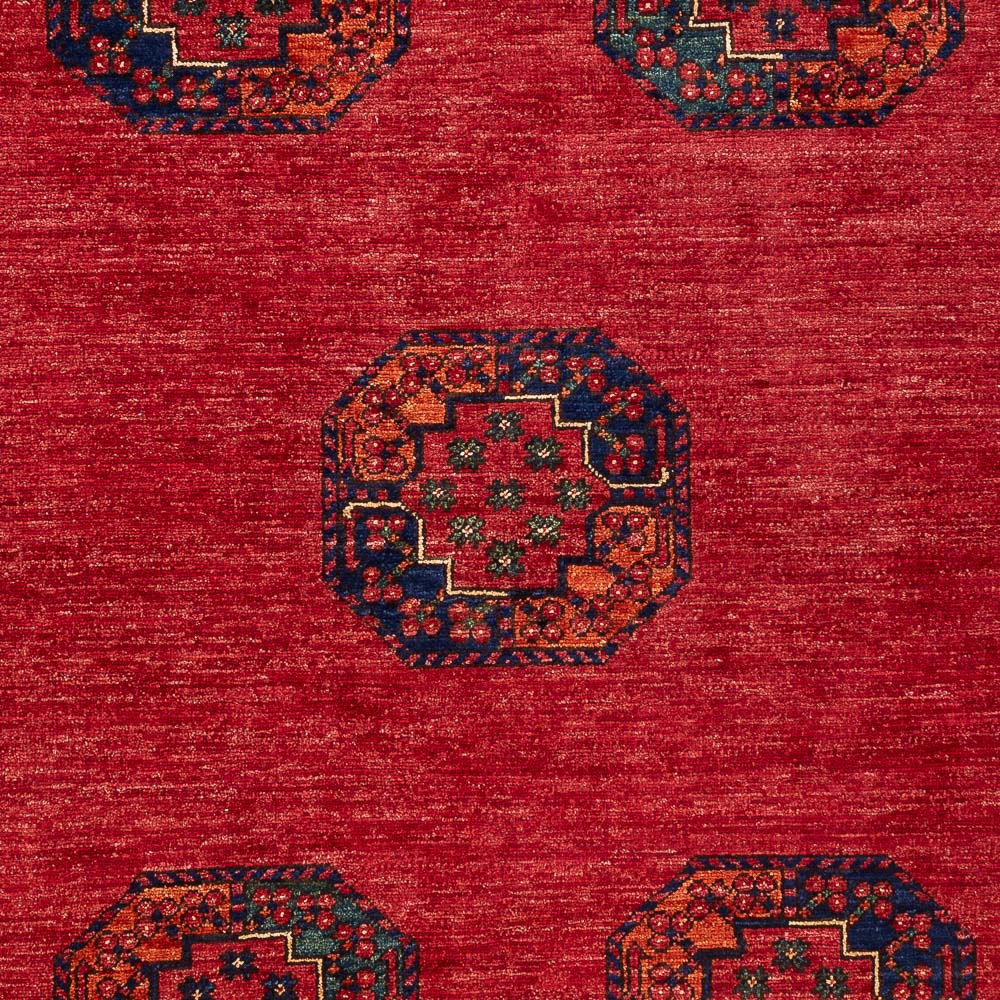 Tappeto afgano - Kunduz - 198 x 154 cm - rosso