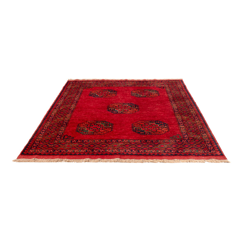 Tappeto afgano - Kunduz - 198 x 154 cm - rosso
