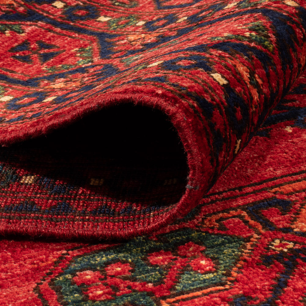 Tappeto afgano - Kunduz - 200 x 155 cm - rosso