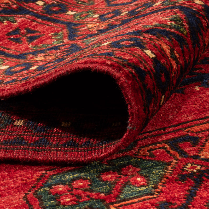 Tappeto afgano - Kunduz - 200 x 155 cm - rosso