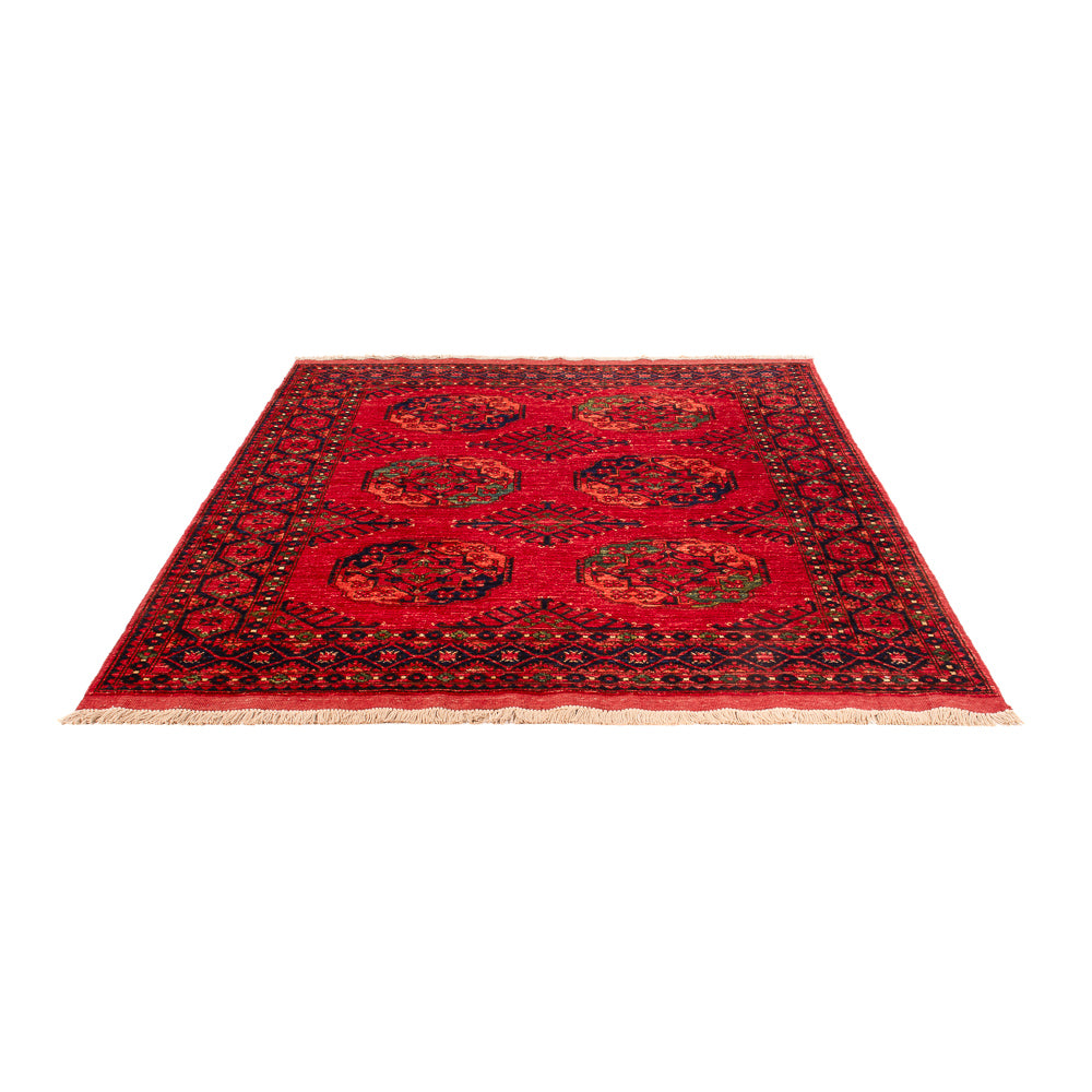 Tappeto afgano - Kunduz - 200 x 155 cm - rosso