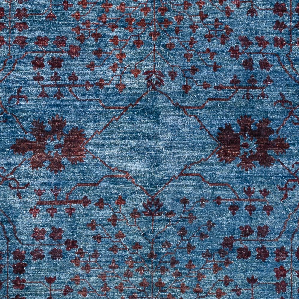 Tappeto Ziegler - Moderno - Vintage/Tinto di moda - 199 x 141 cm - blu