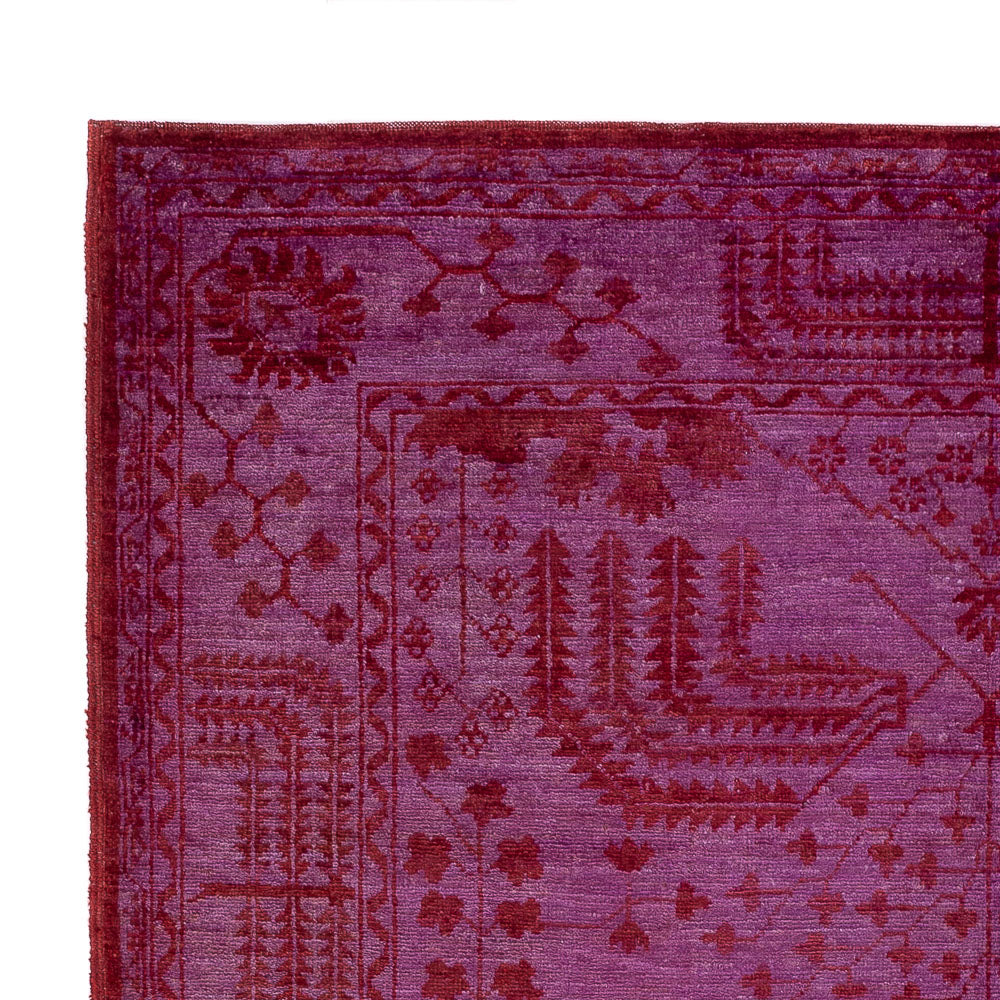 Tappeto Ziegler - Moderno - Vintage/Tinto di moda - 197 x 139 cm - viola