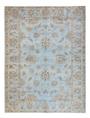 Tappeto Ziegler - Moderno - Vintage/Tinto di moda - 197 x 148 cm - blu chiaro
