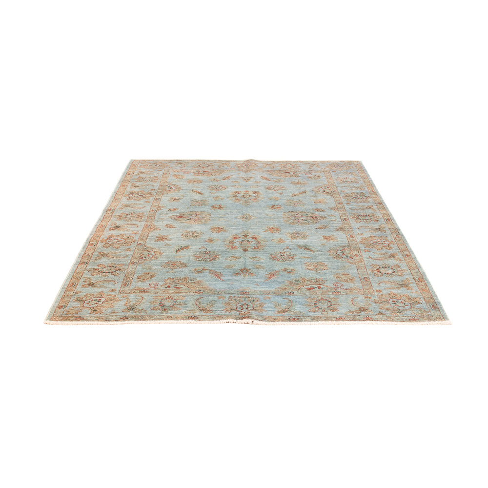 Tappeto Ziegler - Moderno - Vintage/Tinto di moda - 197 x 148 cm - blu chiaro
