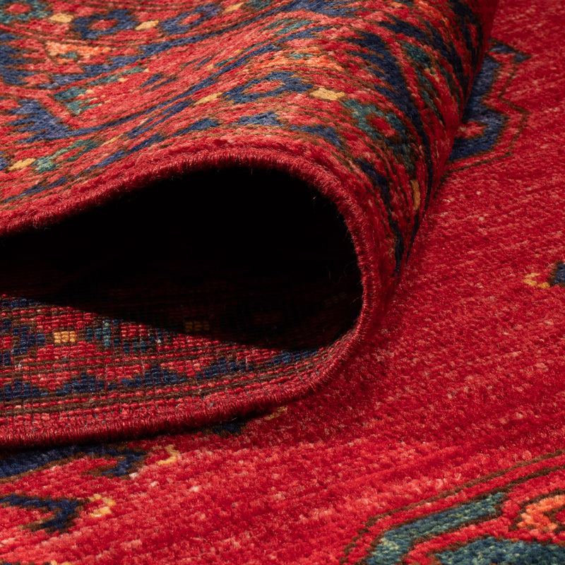 Tappeto afgano - Kunduz - 205 x 153 cm - rosso
