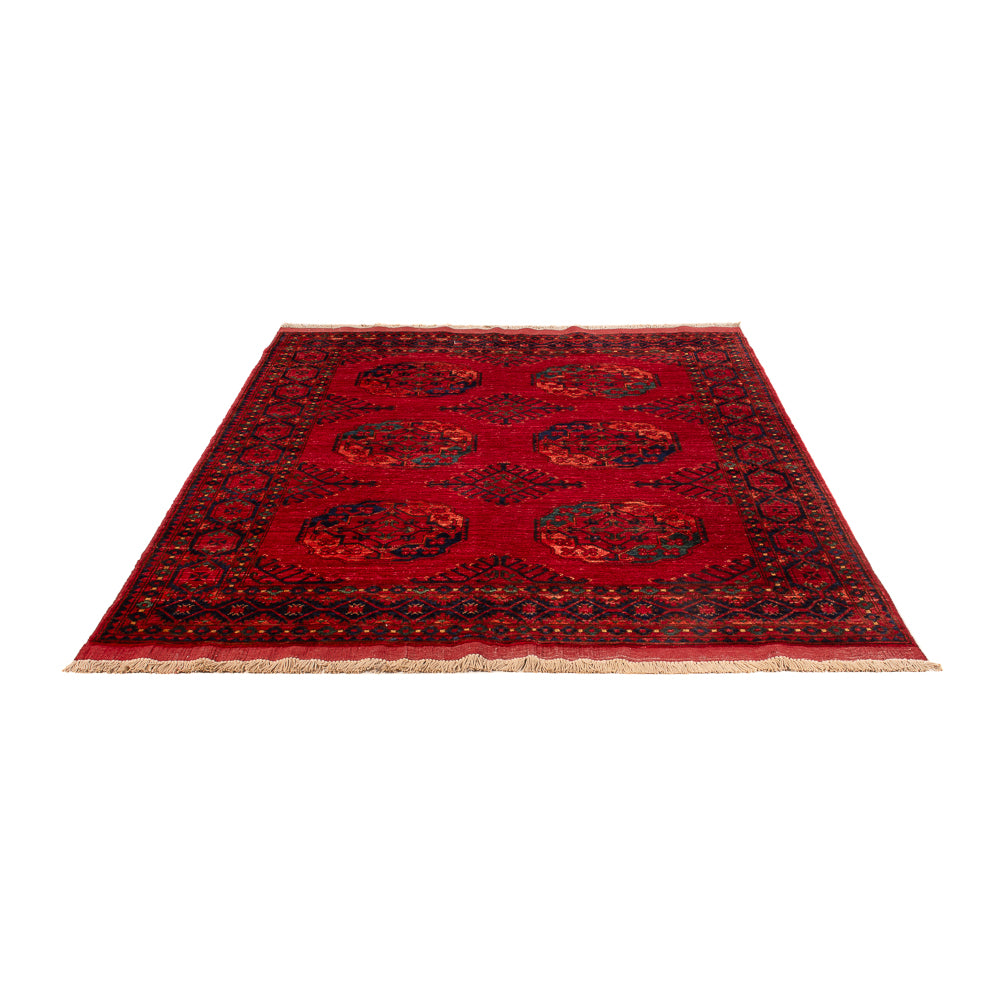 Tappeto afgano - Kunduz - 205 x 153 cm - rosso