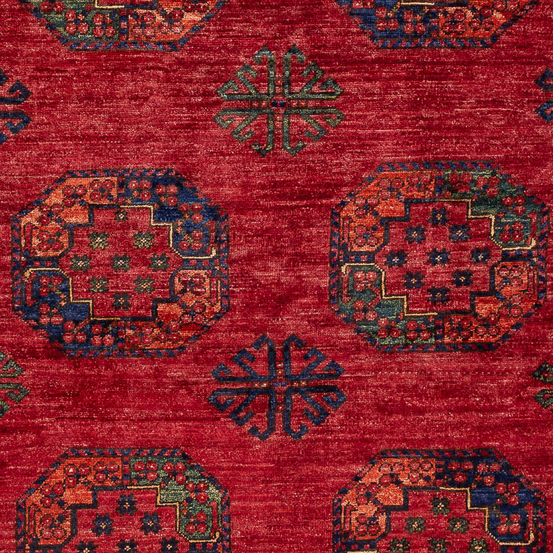 Tappeto afgano - Kunduz - 194 x 156 cm - rosso