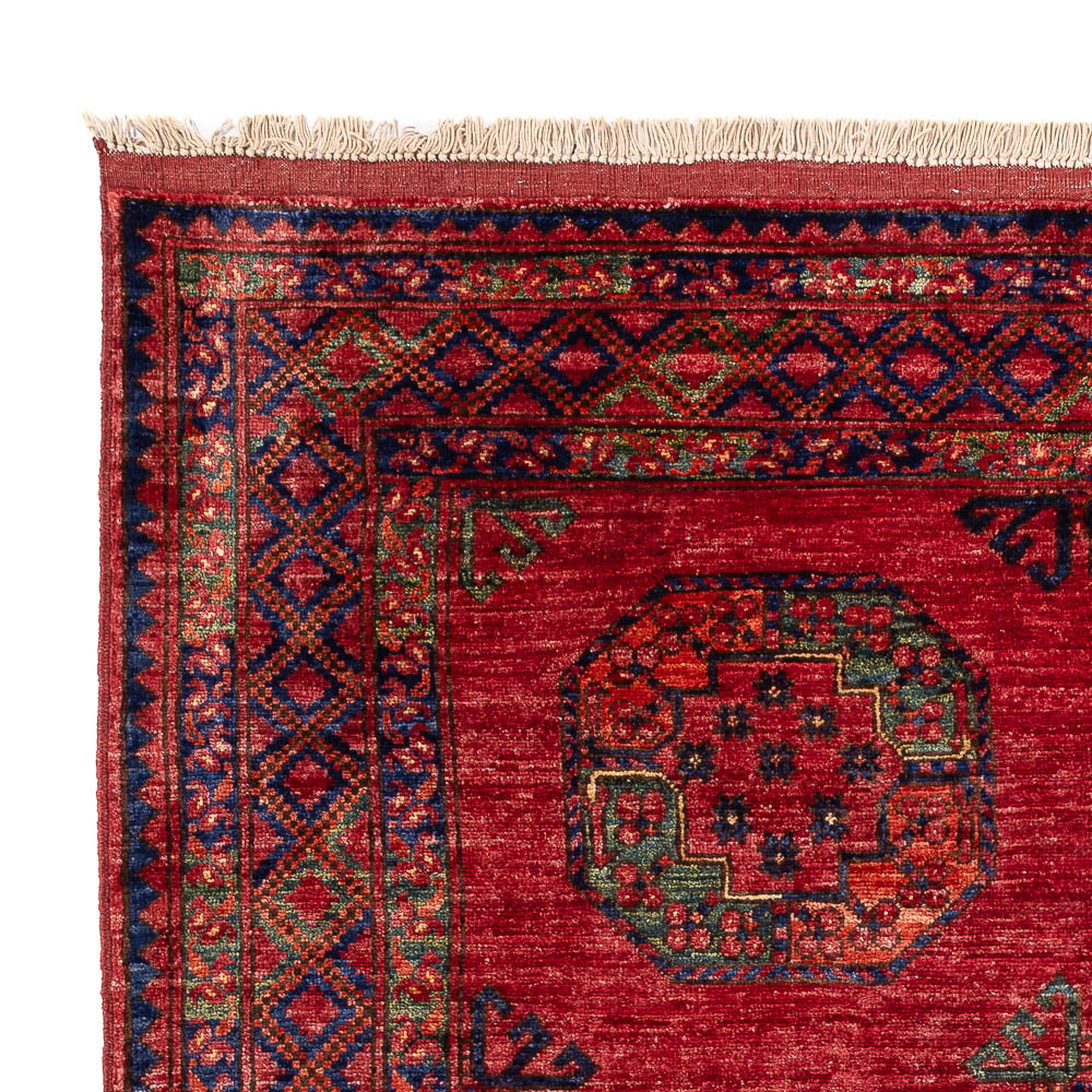 Tappeto afgano - Kunduz - 194 x 156 cm - rosso