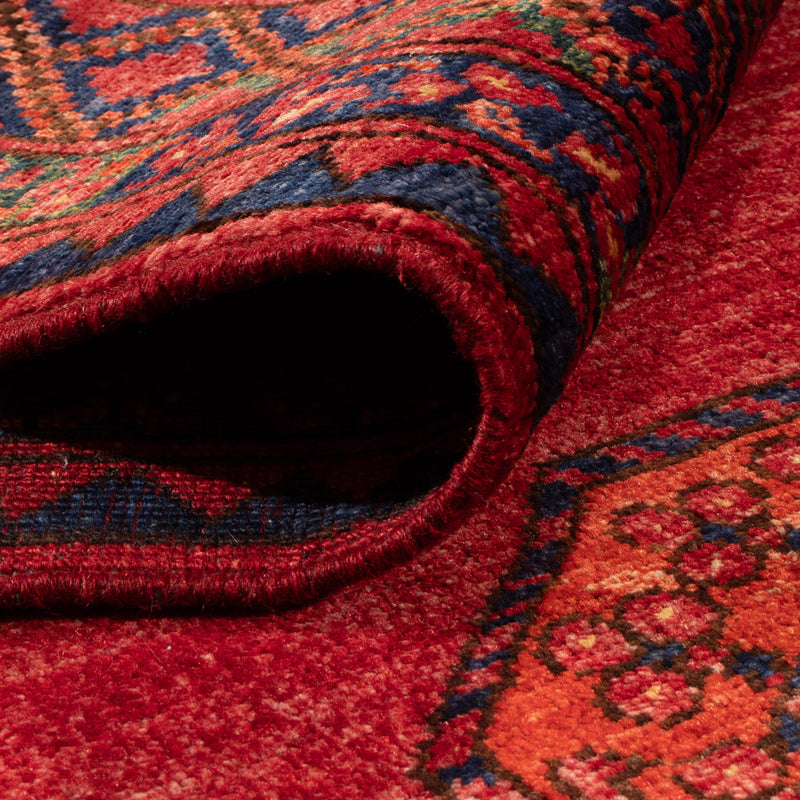 Tappeto afgano - Kunduz - 194 x 156 cm - rosso