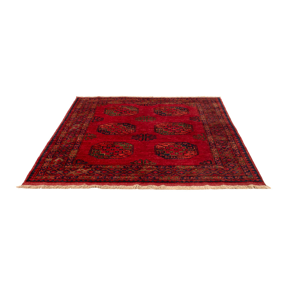Tappeto afgano - Kunduz - 194 x 156 cm - rosso