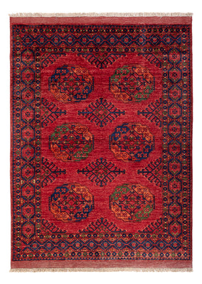 Tappeto afgano - Kunduz - 204 x 151 cm - rosso