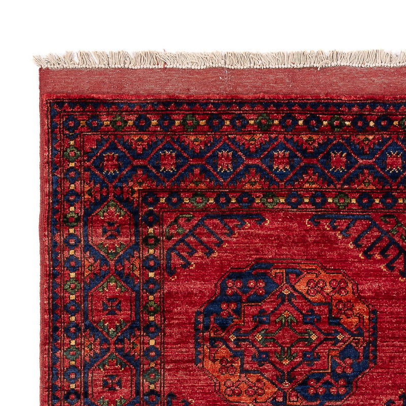 Tappeto afgano - Kunduz - 204 x 151 cm - rosso