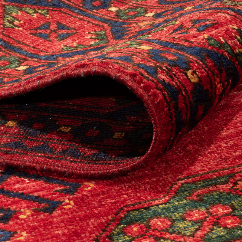 Tappeto afgano - Kunduz - 204 x 151 cm - rosso