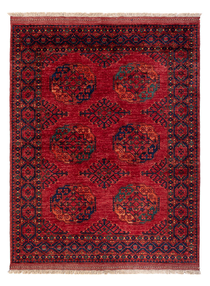 Tappeto afgano - Kunduz - 200 x 155 cm - rosso
