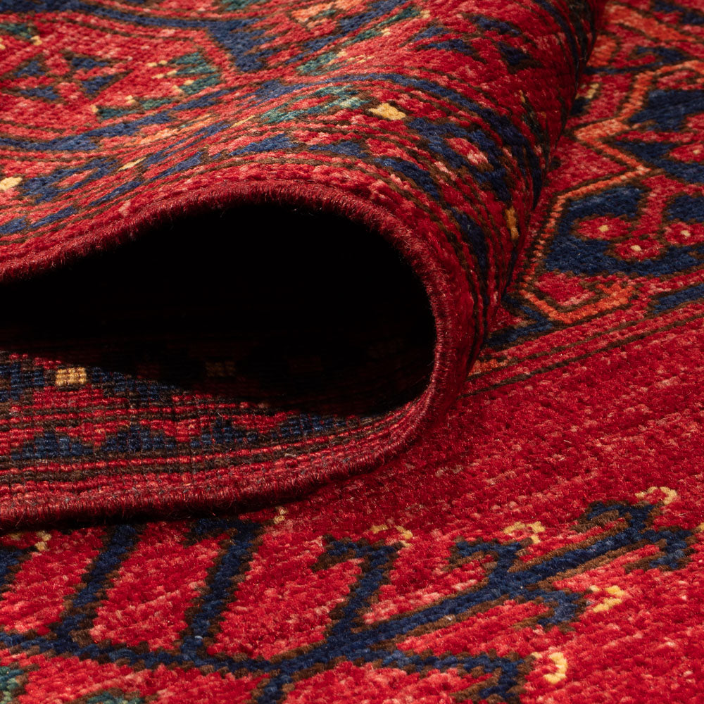 Tappeto afgano - Kunduz - 200 x 155 cm - rosso