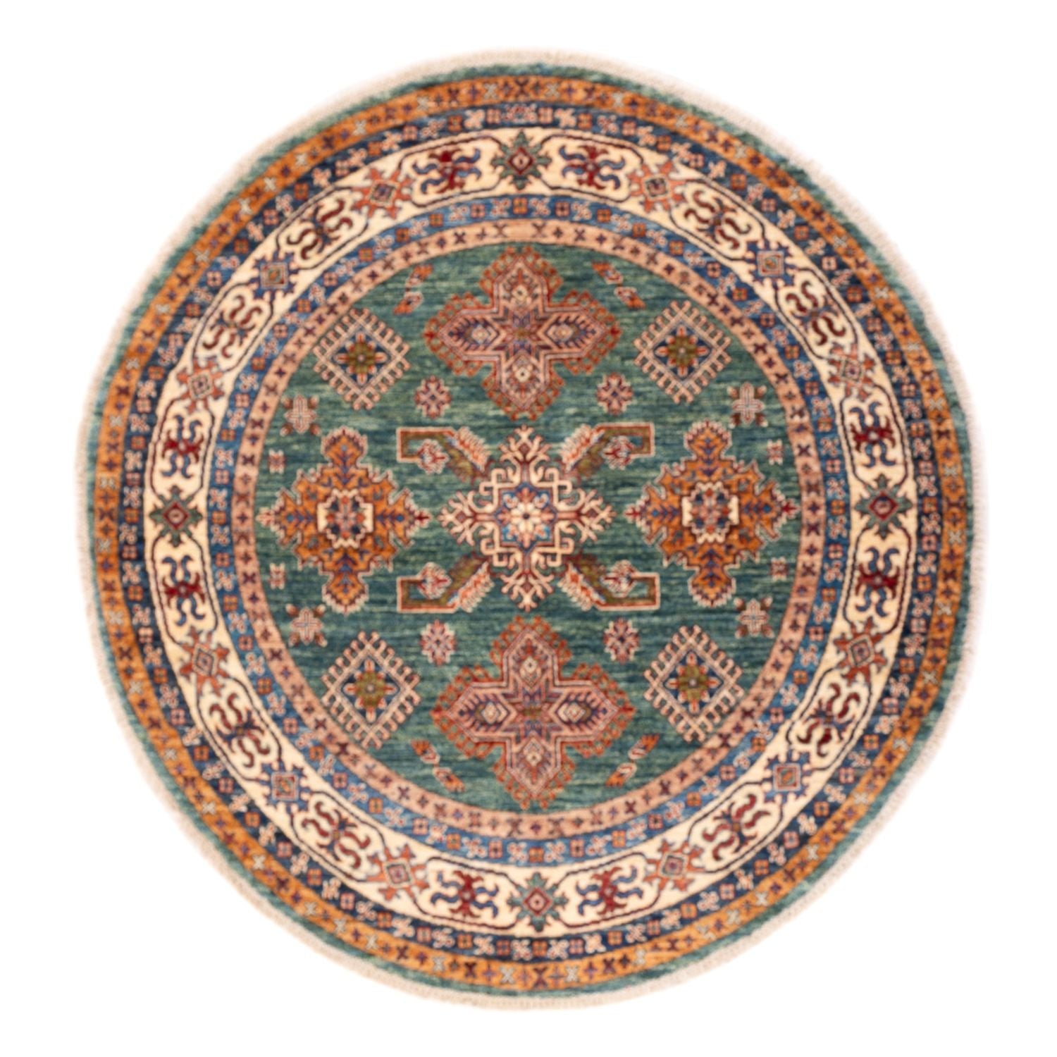 Tappeto Ziegler - Kazak rotondo  - 151 x 147 cm - verde