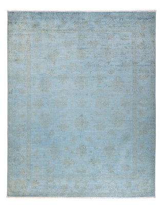 Tappeto Ziegler - Moderno - Vintage/Tinto di moda - 194 x 149 cm - blu chiaro