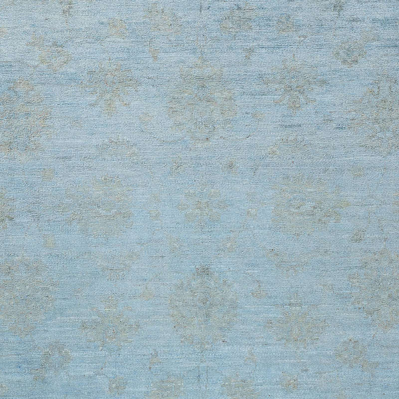Tappeto Ziegler - Moderno - Vintage/Tinto di moda - 194 x 149 cm - blu chiaro
