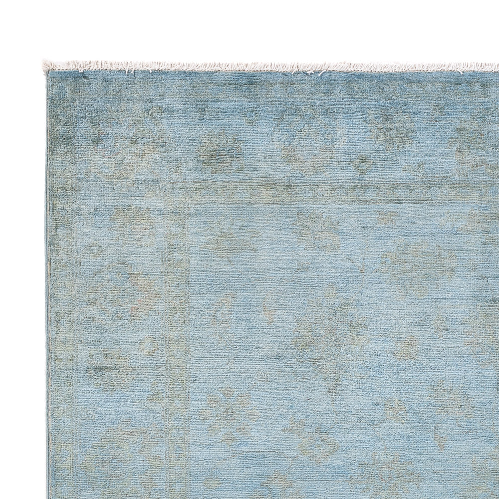 Tappeto Ziegler - Moderno - Vintage/Tinto di moda - 194 x 149 cm - blu chiaro