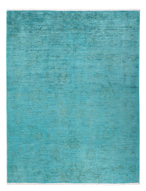 Tappeto Ziegler - Moderno - Vintage/Tinto di moda - 193 x 148 cm - turchese