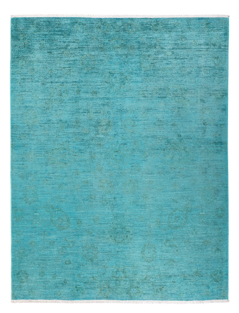 Tappeto Ziegler - Moderno - Vintage/Tinto di moda - 193 x 148 cm - turchese
