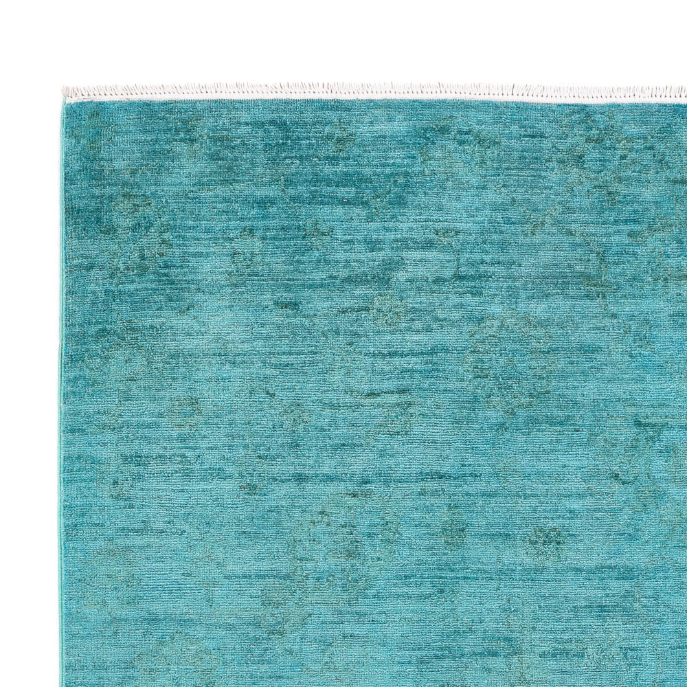 Tappeto Ziegler - Moderno - Vintage/Tinto di moda - 193 x 148 cm - turchese