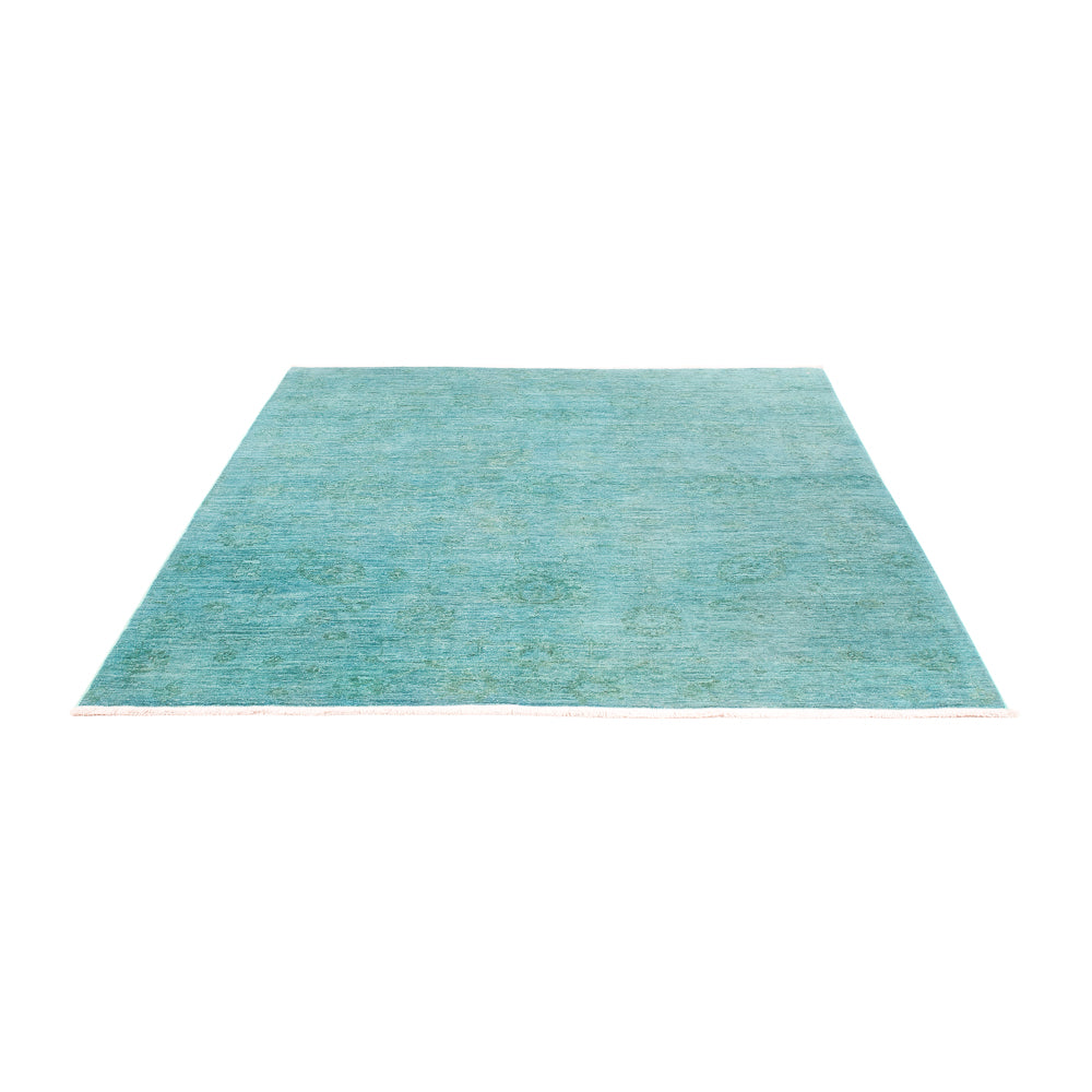 Tappeto Ziegler - Moderno - Vintage/Tinto di moda - 193 x 148 cm - turchese