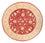 Tappeto Ziegler rotondo  - 252 x 250 cm - rosso