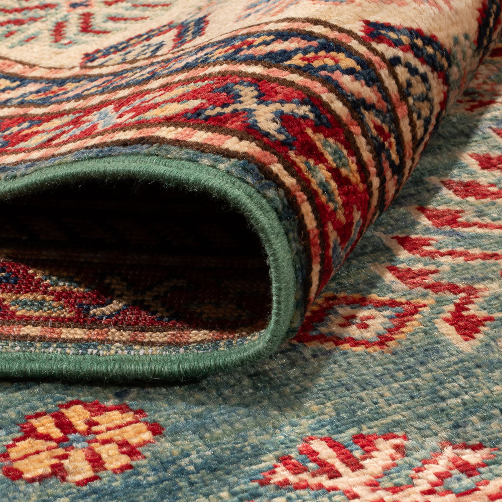 Tappeto Ziegler - Kazak - Reale - 183 x 121 cm - verde mare