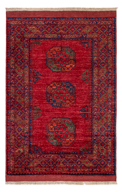 Tappeto afgano 122x182cm - Tappeto orientale - rosso