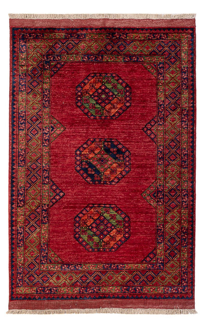 Tappeto afgano 121x180cm - Tappeto orientale - rosso