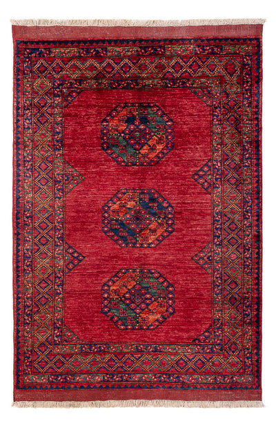 Tappeto afgano 124x180cm - Tappeto orientale - rosso