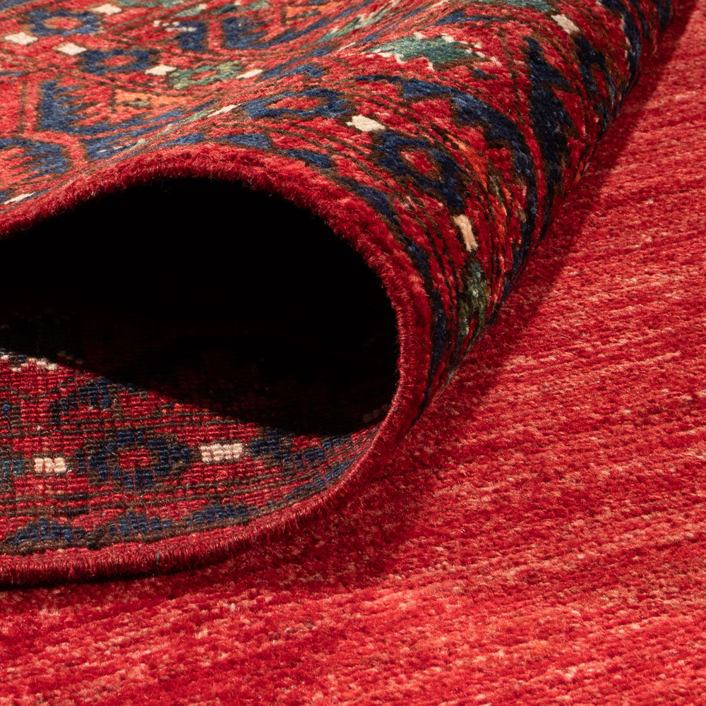 Tappeto afgano - Kunduz - 294 x 203 cm - rosso