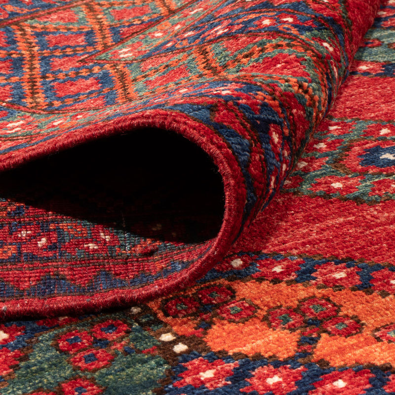 Tappeto afgano - Kunduz - 297 x 207 cm - rosso