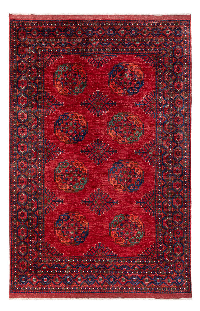 Tappeto afgano - Kunduz - 312 x 208 cm - rosso