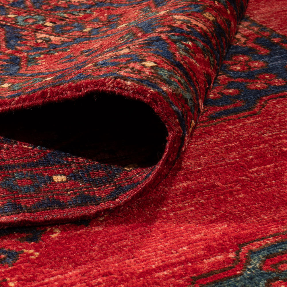 Tappeto afgano - Kunduz - 287 x 215 cm - rosso