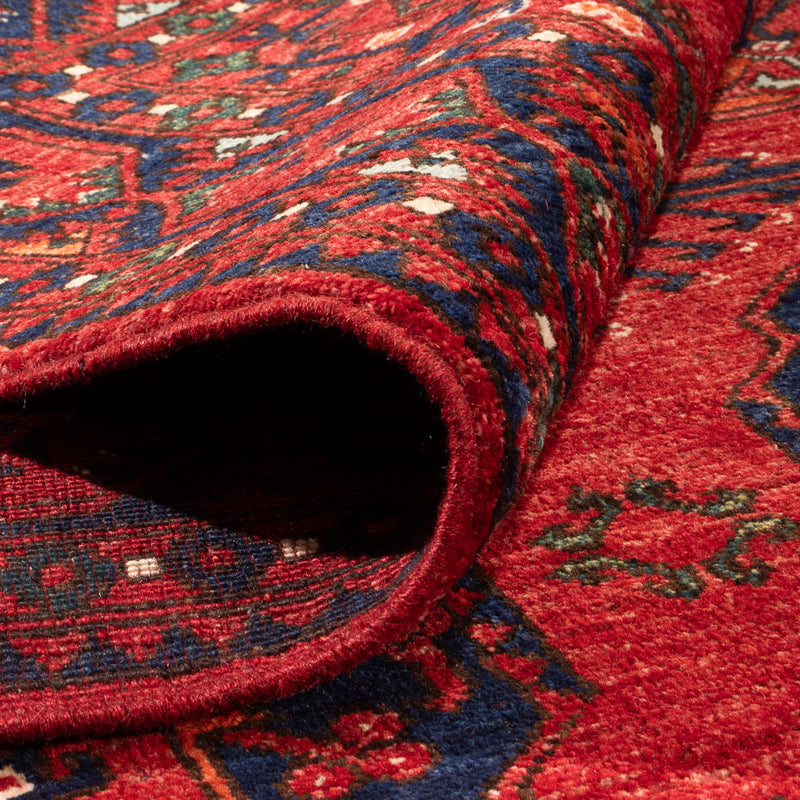 Tappeto afgano - Kunduz - 296 x 207 cm - rosso chiaro