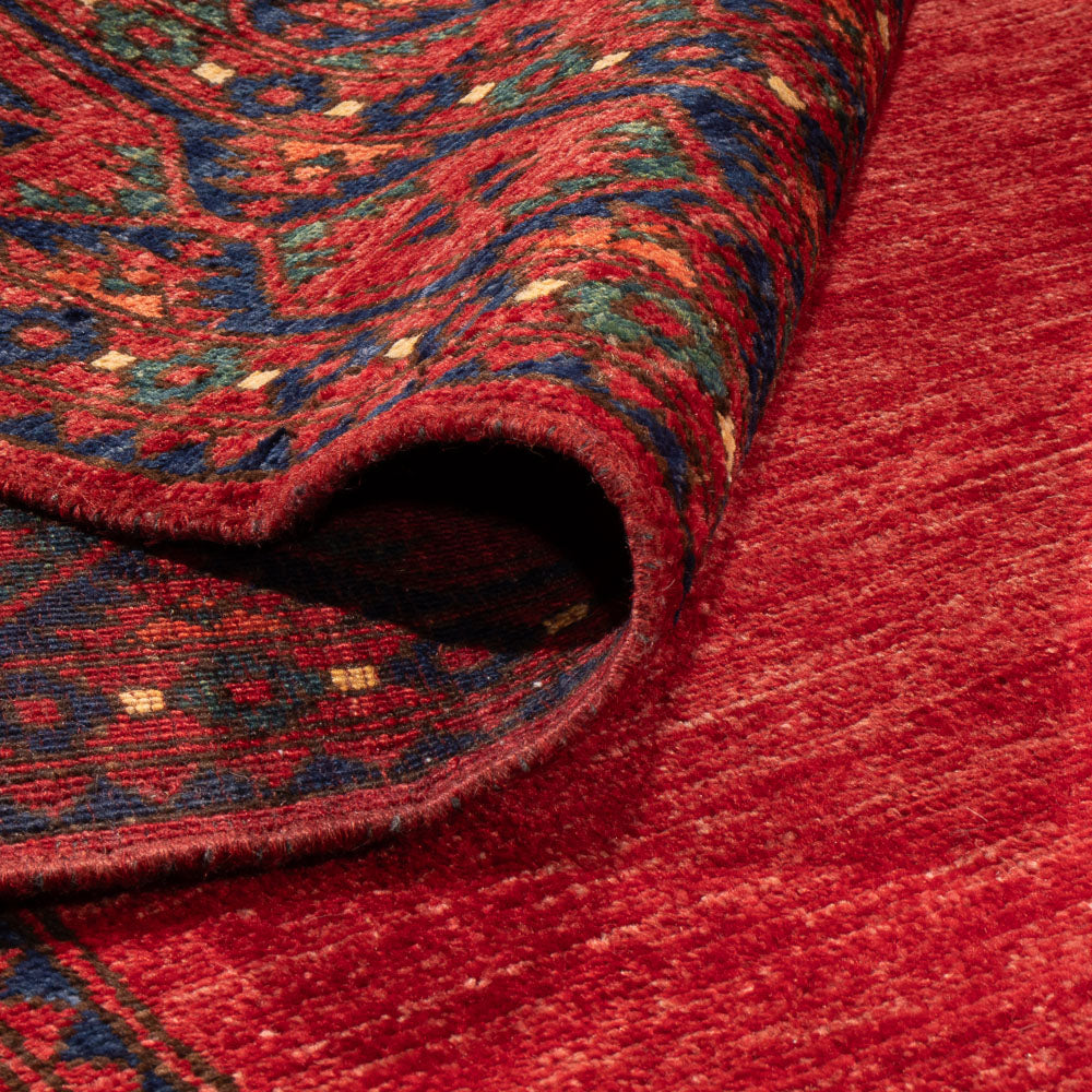 Tappeto afgano - Kunduz - 288 x 216 cm - rosso
