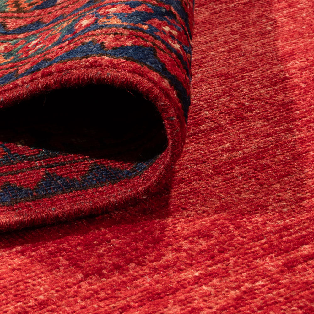 Tappeto afgano - Kunduz - 302 x 203 cm - rosso