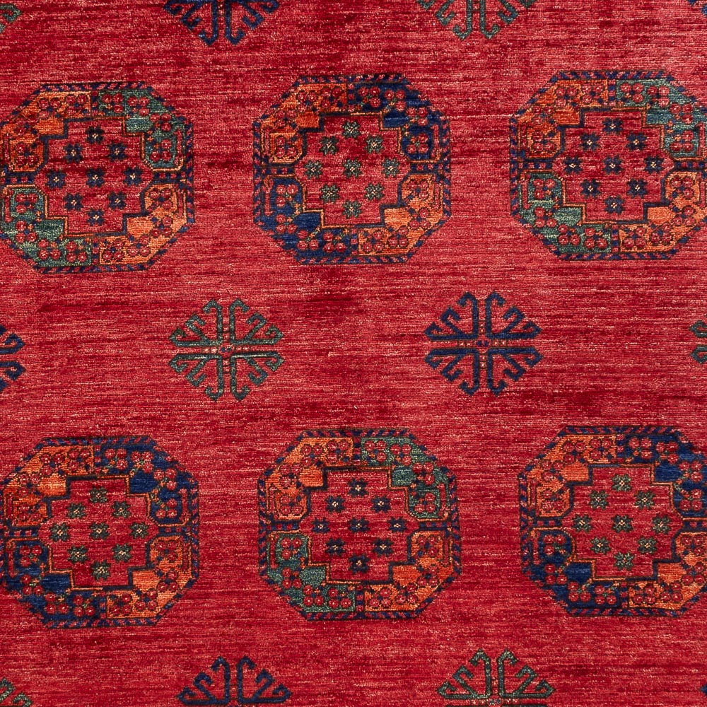 Tappeto afgano - Kunduz - 305 x 203 cm - rosso