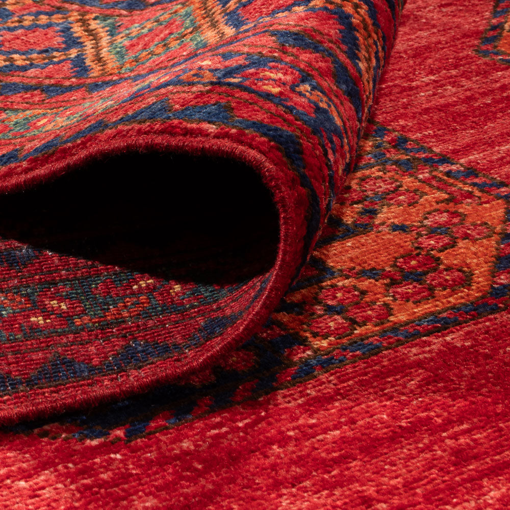 Tappeto afgano - Kunduz - 305 x 203 cm - rosso