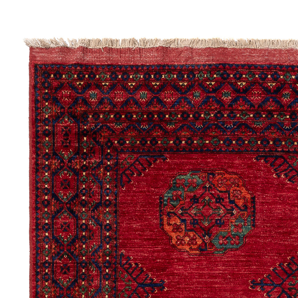 Tappeto afgano - Kunduz - 299 x 220 cm - rosso