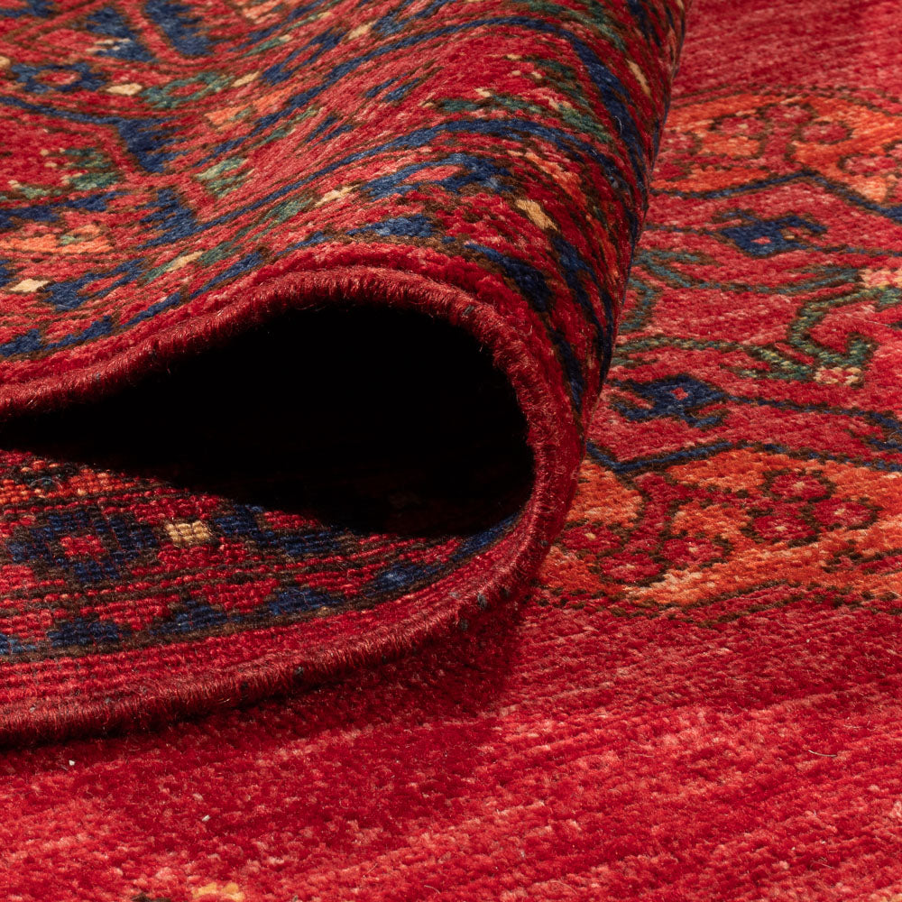 Tappeto afgano - Kunduz - 299 x 220 cm - rosso